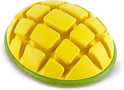 BARK GO Mango Tough Dog Chew Toy, Yellow, Large