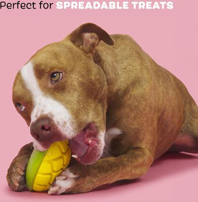 Show full view: BARK GO Mango Tough Dog Chew Toy, Yellow, Large slide 4 of 9