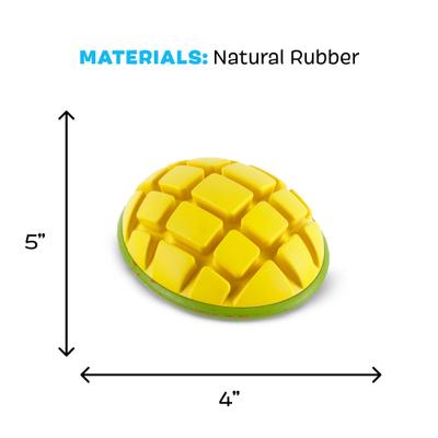 Show full view: BARK GO Mango Tough Dog Chew Toy, Yellow, Large slide 5 of 9