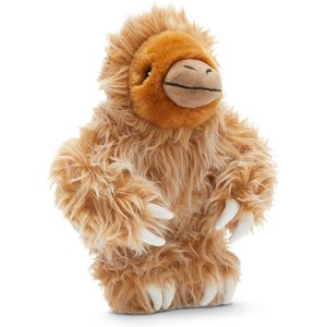 BARK Gordon the Giant Sloth Squeaky Plush Dog Toy, Brown