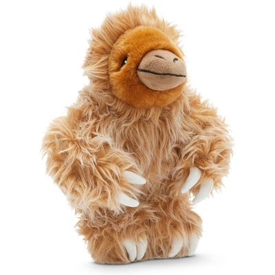 BARK BARK Gordon the Giant Sloth Squeaky Plush Dog Toy, Brown