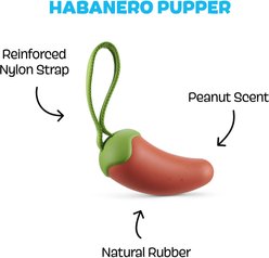 BARK Habanero Pupper Dog Chew Toy, Red, Medium slide 2 of 8