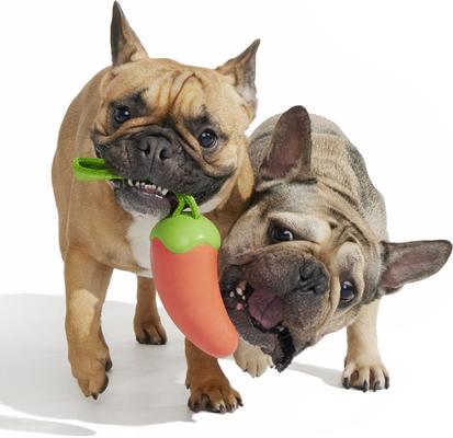 Show full view: BARK Habanero Pupper Dog Chew Toy, Red, Medium slide 6 of 9