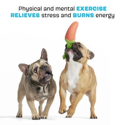 Show full view: BARK Habanero Pupper Dog Chew Toy, Red, Medium slide 3 of 9