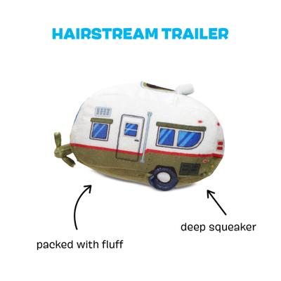 Show full view: BARK Hairstream Trailer Squeaky Plush Dog Toy slide 2 of 7