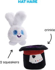 BARK Hare Bunny Rabbit Magician Hat Squeaky Plush Dog Toy, Large slide 2 of 7