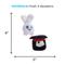 Show in main carousel: BARK Hare Bunny Rabbit Magician Hat Squeaky Plush Dog Toy, Large slide 6 of 9