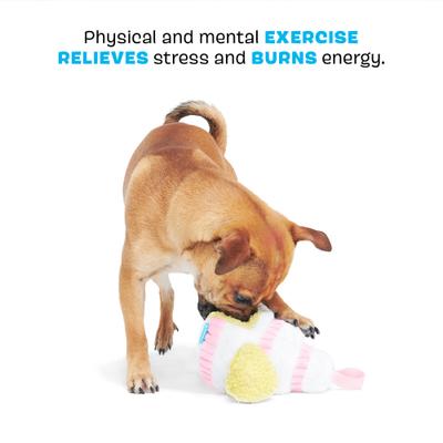 Show full view: BARK Holy Ratrimony Wedding Cake & Slice Multi-Part Squeaky Plush Dog Toy, X-Small/Small slide 4 of 8