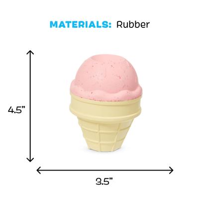 Show full view: BARK I-Squeak Cone Tough Dog Chew Toy, Pink, Large slide 6 of 9