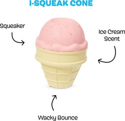 BARK I-Squeak Cone Tough Dog Chew Toy, Pink, Large slide 2 of 7