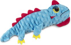 BARK Izzy Lizzy Squeaky Plush Dog Toy, Blue, Small