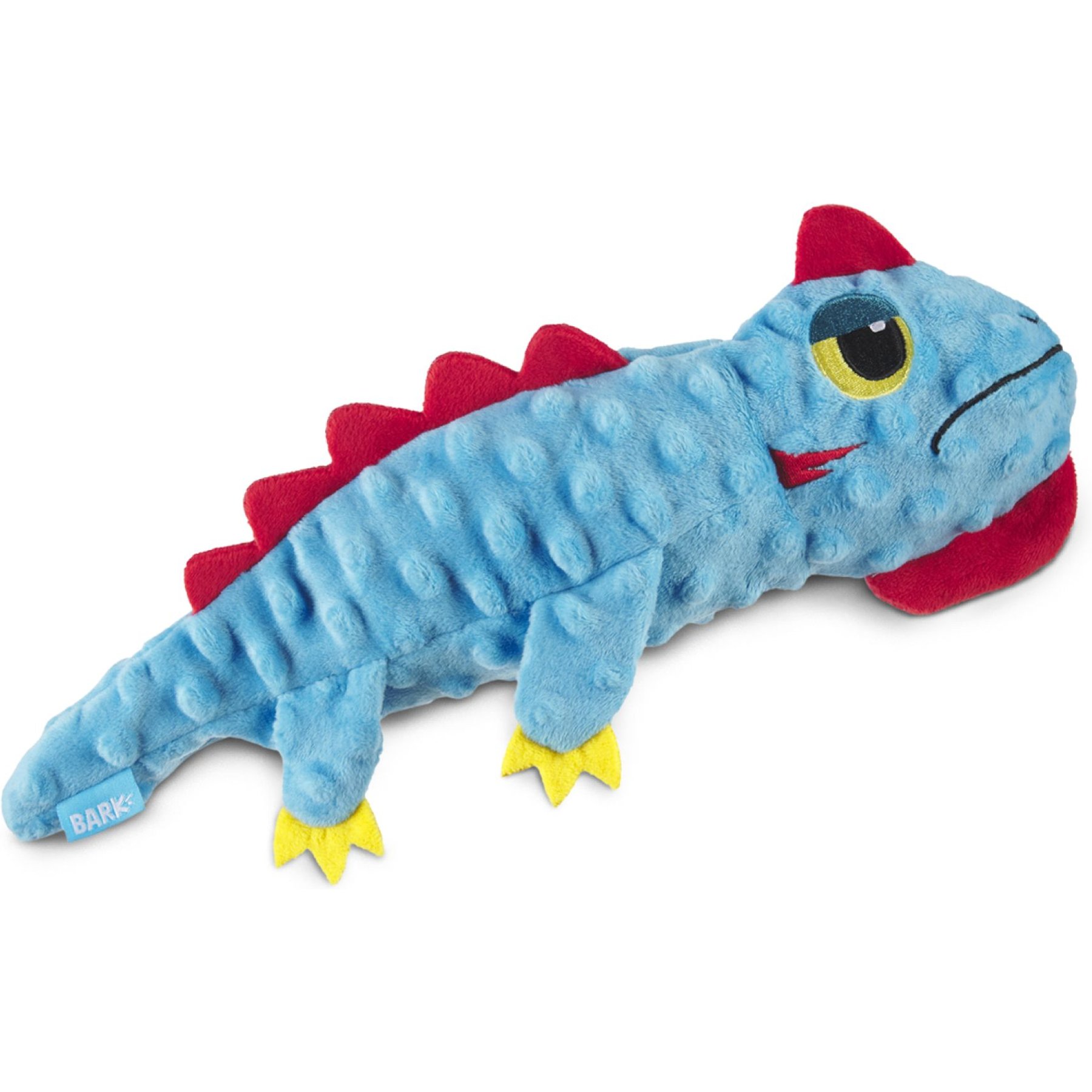 BARK Izzy Lizzy Squeaky Plush Dog Toy, Blue, Small