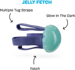 BARK Jelly Fetch & Rope Tough Dog Tug Toy, Purple, Medium slide 2 of 8