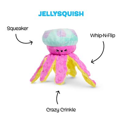 Show full view: BARK Jellysquish Plush Squeaky Dog Toy slide 2 of 7