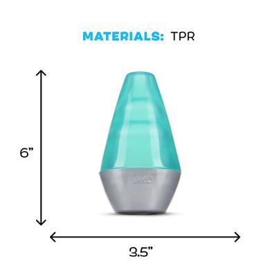 Show full view: BARK Lava Champ Tough Treat Dispensing Dog Chew Toy, Blue, Medium slide 6 of 10