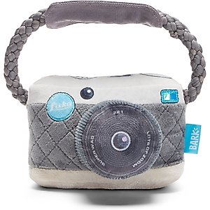 BARK Licka K9 Camera Squeaky Plush Dog Toy, Small/Medium