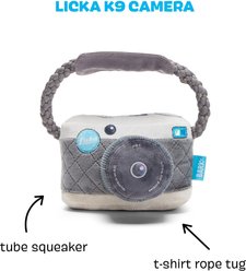 BARK Licka K9 Camera Squeaky Plush Dog Toy, Small/Medium slide 2 of 7