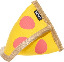 BARK Lil Squeaker's Pizza Stuffing-Free Dog Chew Toy