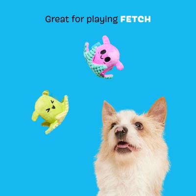 Show full view: BARK Lil Squirts Multi-Part Squeaky Plush Dog Toy, Small slide 4 of 8