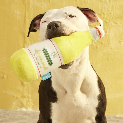 Show full view: BARK Limonsmello Rip & Reveal Squeaky Plush Dog Toy, Yellow, Large slide 6 of 9