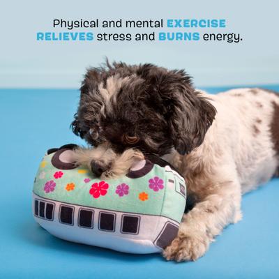 Show full view: BARK Lucy's Magic Bus Squeaky Plush Dog Chew Toy, Small/Medium slide 3 of 8