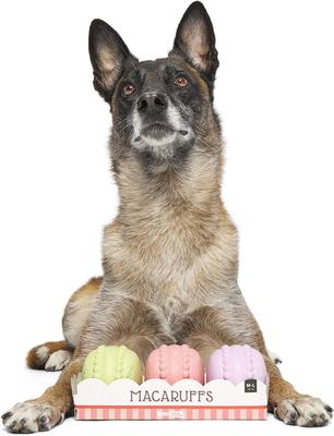 Show full view: BARK Macaruffs Multi-Part Tough Plush Dog Toy, Medium slide 7 of 10