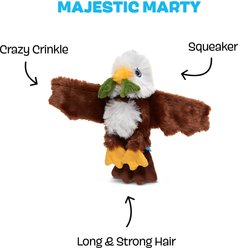 BARK Majestic Marty Squeaky Plush Dog Toy, Brown, Small slide 2 of 8