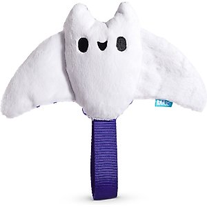 BARK Manny Ray Squeaky Dog Tug Toy, White