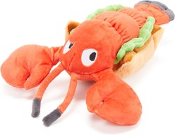 BARK Max's Maine Lobster Roll Squeaky Plush Dog Toy, White