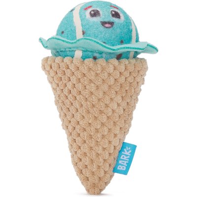 BARK BARK Mint Chocolate Poop Scoop Balls Squeaky Plush Dog Toys, Brown, Small