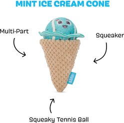 BARK Mint Chocolate Poop Scoop Balls Squeaky Plush Dog Toys, Brown, Small slide 2 of 8