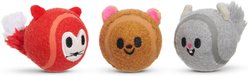 BARK Moderate Beastie Balls Squeaky Plush Dog Toys, Medium