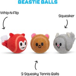 BARK Moderate Beastie Balls Squeaky Plush Dog Toys, Medium slide 2 of 8