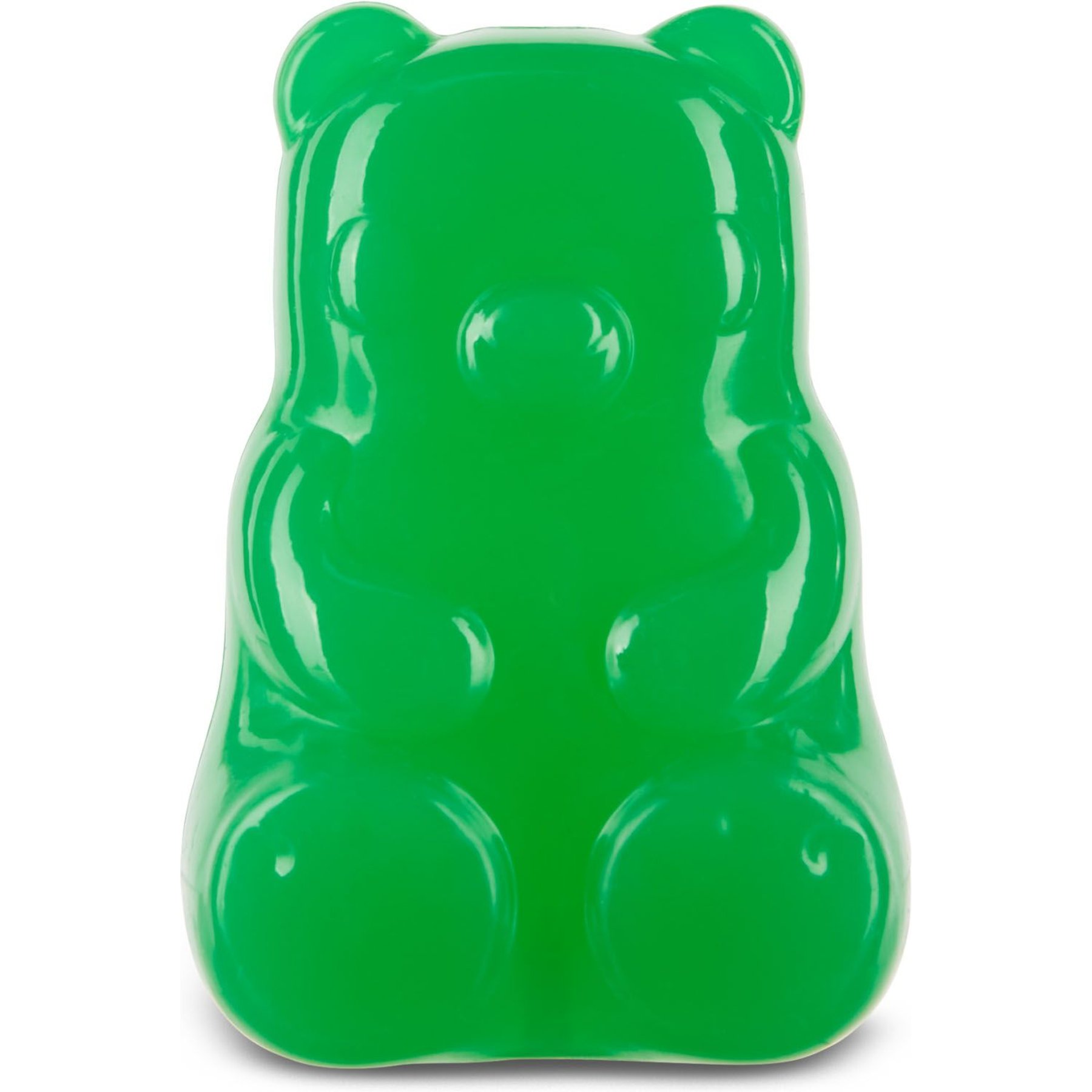BARK Munchie the Bear Treat Dispensing Bouncing Tough Dog Chew Toy, Green