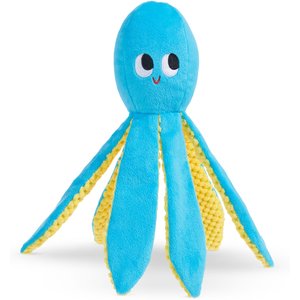 BARK Odd Otto Thrasher Squeaky Plush Dog Toy, Blue