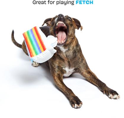 Show full view: BARK Peace of Cake Squeaky Plush Dog Chew Toy slide 4 of 9