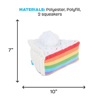 Show full view: BARK Peace of Cake Squeaky Plush Dog Chew Toy slide 6 of 9