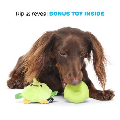 Show full view: BARK Piper Parrot Hard Core Tough Dog Chew Toy, Green, Small slide 4 of 8