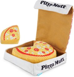 BARK Pizza Pawty Multi-Part Squeaky Plush Dog Toy