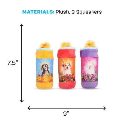 Show full view: BARK Player Candles Multi-Part Squeaky Plush Dog Toy, Medium/Large slide 6 of 9