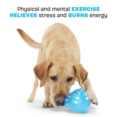 Show full view: BARK Poopsicle Tough Treat Dispensing Dog Chew Toy, Blue, Medium slide 3 of 8