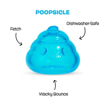 Show full view: BARK Poopsicle Tough Treat Dispensing Dog Chew Toy, Blue, Medium slide 5 of 8