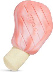 BARK Pork Chomp Tough Dog Chew Toy, Pink, Medium