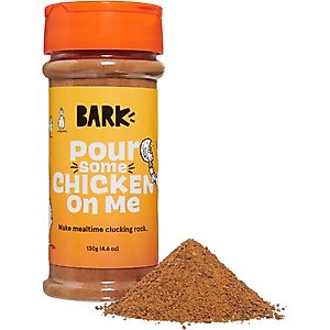 BARK Pour Some Chicken On Me High Protein Limited Ingredient Dry Dog Food Topper, 4.6-oz bottle