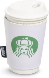 BARK Pupkin Spice Yappucino Tough Treat Dispensing Dog Chew Toy, White, Medium