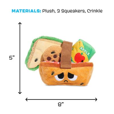 Show full view: BARK Quick Lick Picnic Multi-Part Squeaky Plush Dog Toy, Medium/Large slide 5 of 8