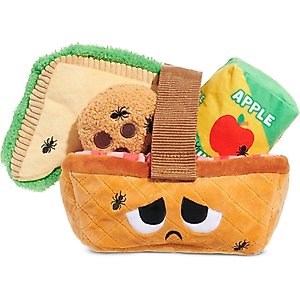 BARK Quick Lick Picnic Multi-Part Squeaky Plush Dog Toy, X-Small/Small