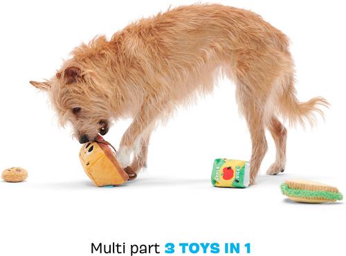Show full view: BARK Quick Lick Picnic Multi-Part Squeaky Plush Dog Toy, X-Small/Small slide 4 of 8