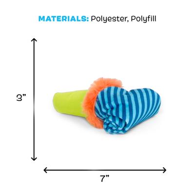 Show full view: BARK Roll Over Party Blower Whip & Flip Plush Dog Toy slide 6 of 9