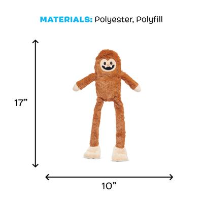 Show full view: BARK Sasquatch Josh Squeaky Plush Dog Toy, Brown slide 5 of 8
